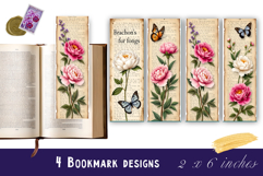 Flowers Bookmark Sublimation Floral Printable Product Image 1