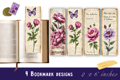 Flowers Bookmark Sublimation Floral Printable Product Image 1