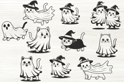Ghost Cats - Halloween Collection SVG Product Image 1
