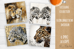 Funny Cat Coaster Sublimation| cats Coasters Product Image 1