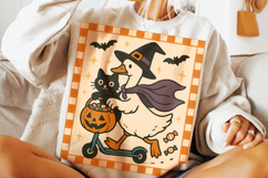 Halloween Fall Goose PNG, Halloween Cat PNG, Silly Goose PNG Product Image 2