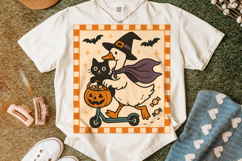Halloween Fall Goose PNG, Halloween Cat PNG, Silly Goose PNG Product Image 4