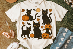Halloween Vintage Cat PNG, Ghost Cat PNG, Spooky Cat PNG Product Image 5