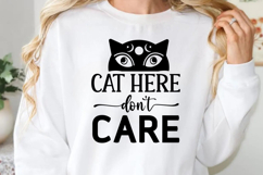 Cat here don&#039;t care SVG, Cat Mom SVG Product Image 1