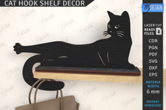 Cat Shaped Hooks Laser Cut Bundle|Shelf Sitter|Home Decor Product Image 3