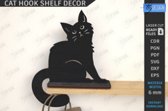 Cat Shaped Hooks Laser Cut Bundle|Shelf Sitter|Home Decor Product Image 4