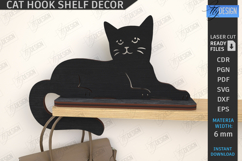 Cat Shaped Hooks Laser Cut Bundle|Shelf Sitter|Home Decor Product Image 7