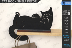 Cat Shaped Hooks Laser Cut Bundle|Shelf Sitter|Home Decor Product Image 8
