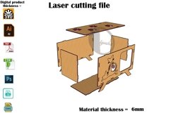 Cat House SVG 6mm - Laser Cut File Product Image 4