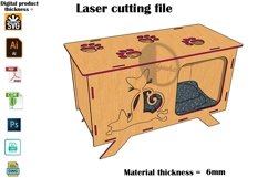 Cat House SVG 6mm - Laser Cut File Product Image 3