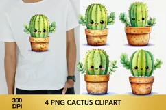 4 png cactus clipart, cactus sublimation png Product Image 1