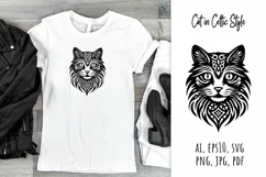 cat,  celtic,  style,  svg,  folk design, silhouette, laser cut, paper cut,  sublimation,  t-shirt design, mug design, tumbler design, pillow design, can glass, stamp, stencil, pet, craft,