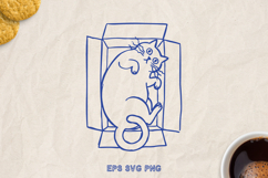 Funny Cat SVG PNG, Sarcastic Quote, Hand Drawn Cat Clipart. Product Image 1