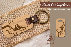 Cat Laser Cut Keychain SVG Product Image 1
