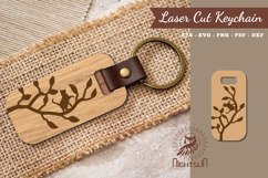 Cat Laser Cut Keychain SVG Product Image 1