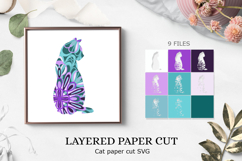 BUNDLE 3d shadow box cat / BUNDLE cat paper cut Product Image 2