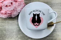 Valentines Day SVG Love Quotes SVG Love Cat SVG Cut files Product Image 6