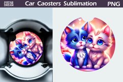 Cute Cat Car Coaster | Kitty Coaster | Car Coaster Product Image 1