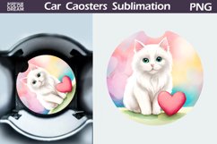 Cute Cat Car Coaster | Kitty Coaster | Car Coaster Product Image 1