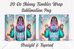 Cat Mom Tumbler Wrap, Cat Lover Tumbler Wrap, Kitten Tumbler Product Image 2