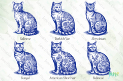 Cat Lover Chinoiserie Toile De Jouy SVG Product Image 10
