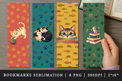 Cat lover bookmarks printable sublimation bookmark design Product Image 1