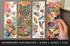 Cat lover bookmarks printable sublimation bookmark design Product Image 1