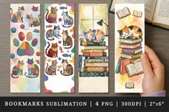 Cat lover bookmarks printable sublimation bookmark design Product Image 1
