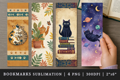Cat lover bookmarks printable sublimation bookmark design Product Image 1