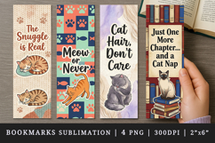 Cat lover bookmarks printable sublimation bookmark design Product Image 1