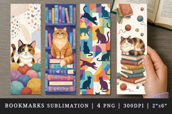 Cat lover bookmarks printable sublimation bookmark design Product Image 1