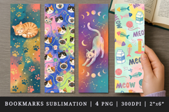 Cat lover bookmarks printable sublimation bookmark design Product Image 1