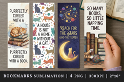 Cat lover bookmarks printable sublimation bookmark design Product Image 1