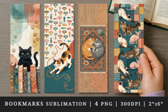 Cat lover bookmarks printable sublimation bookmark design Product Image 1