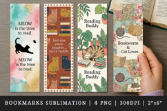 Cat lover bookmarks printable sublimation bookmark design Product Image 1