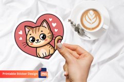 Cat Lover Sticker, Cat Decal, Animal Lovers Sticker Product Image 1