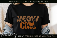 Cat SVG Pet Lover SVG Cat Quotes SVG Meow Paw Prints SVG Product Image 3