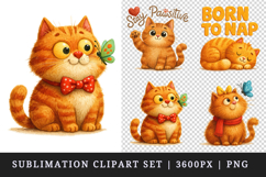 Cat Lover clipart printable sublimation design png Product Image 1