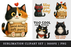 Cat Lover clipart printable sublimation design png Product Image 1