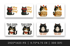 Cat Lover mug wrap printable sublimation design Product Image 2