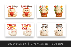 Cat Lover mug wrap printable sublimation design Product Image 2