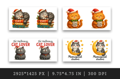 Cat Lover mug wrap printable sublimation design Product Image 2