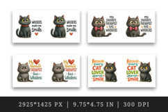Cat Lover mug wrap printable sublimation design Product Image 2