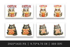 Cat Lover mug wrap printable sublimation design Product Image 2