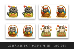 Cat Lover mug wrap printable sublimation design Product Image 2