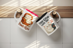 Cat Lover mug wrap printable sublimation design Product Image 3