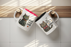Cat Lover mug wrap printable sublimation design Product Image 3