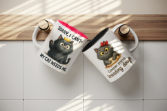 Cat Lover mug wrap printable sublimation design Product Image 3