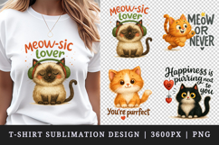 Cat Lover t-shirt printable sublimation design png Product Image 1