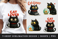 Cat Lover t-shirt printable sublimation design png Product Image 1
